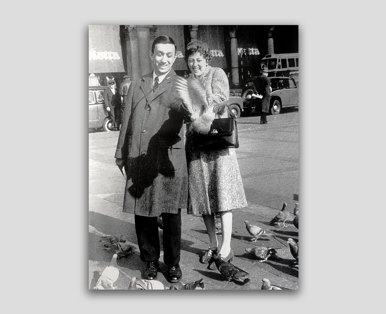 Harry Jay Rubin and Margaret Cohen Rubin on honeymoon in June 1958; parents of American Artist Jane Charlap Cohen Rubin.