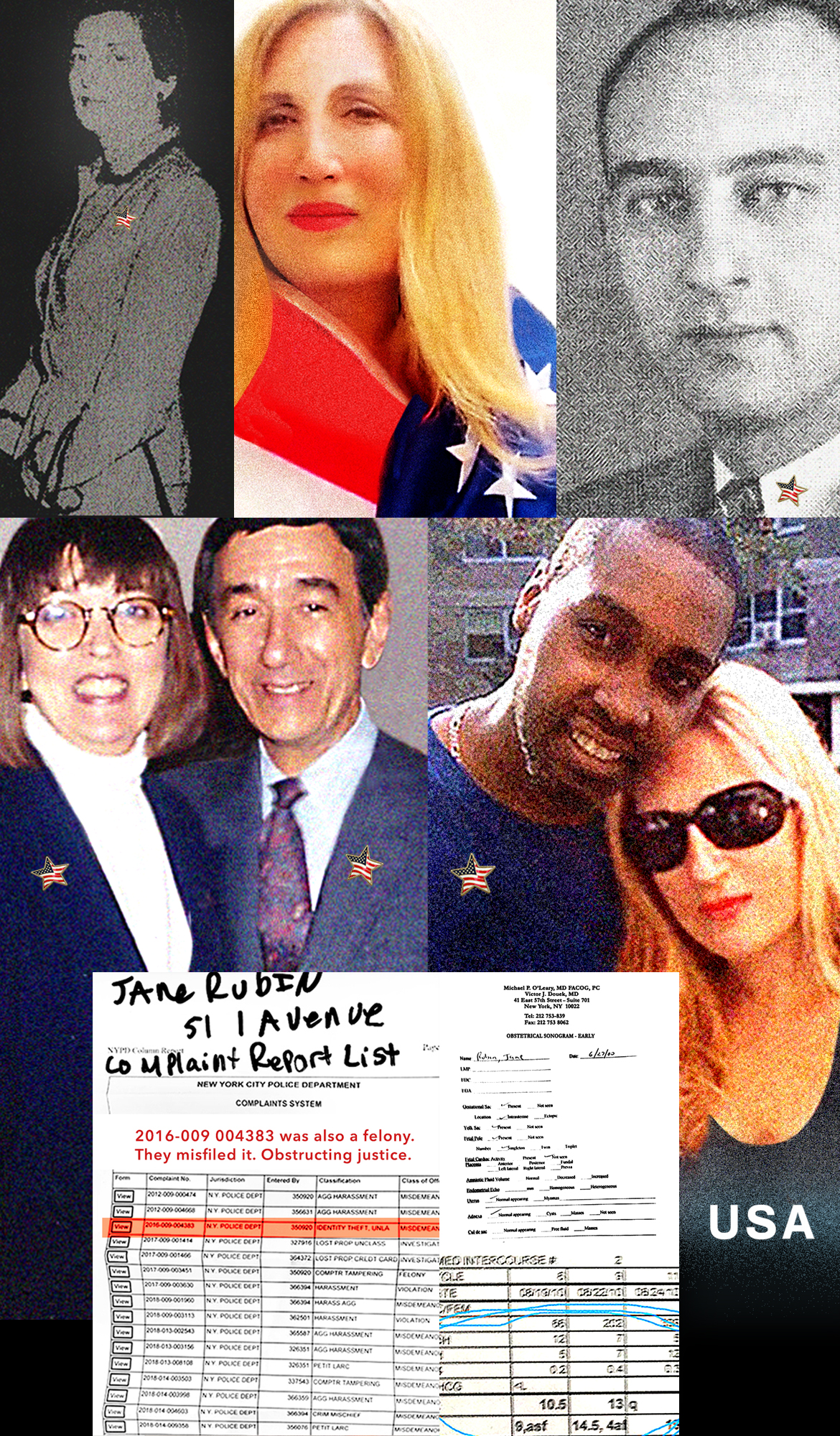 Photos of two faithful couples: Derreck Alexander and Jane Rubin in Barbados in 2005, and photo of Bud Rubin and Peggy Rubin in the 1990s.